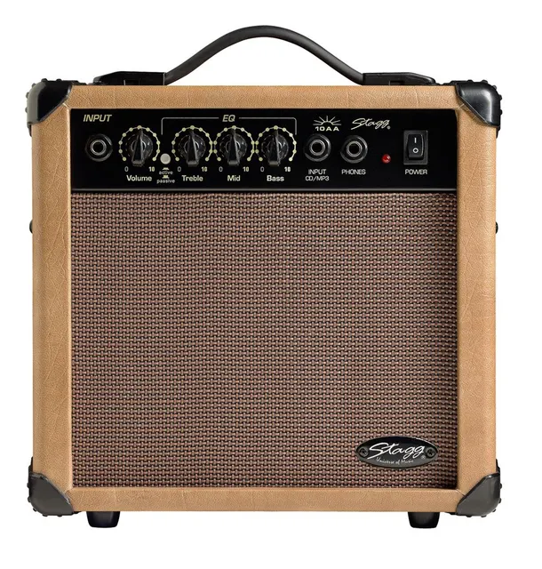 Stagg 10 AA EU - wzmacniacz do gitary akustycznej 10 W RMS głośnik 8 cali