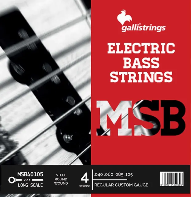 Galli MSB40105 Regular Custom - struny do 4-strunowego basu .040-.105