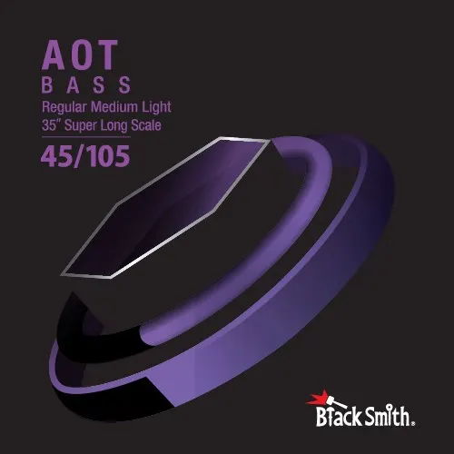 BlackSmith ANW-45105-4-35 - struny do basu 4-strunowego 045-105 menzura do 35 cali AOT