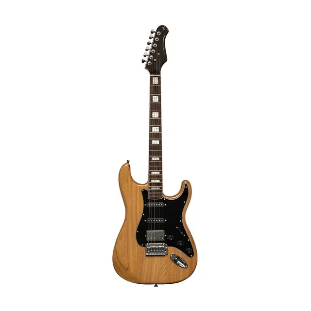 Stagg SES-60 NAT - gitara elektryczna HSS olcha kolor naturalny