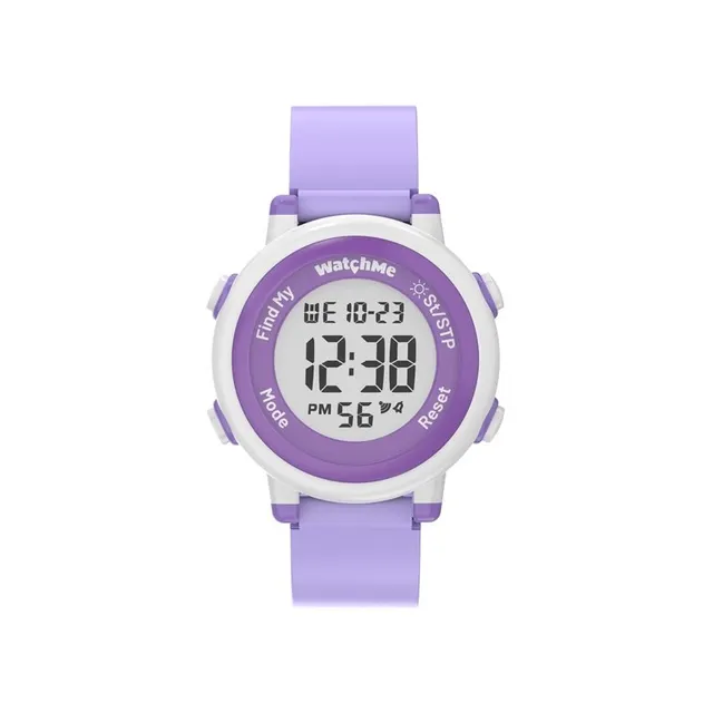 Zegarek dla dzieci Sponge WatchMe Kids ( Apple Find My wodoodporność 3 ATM bateria do 1 roku Fioletowy)