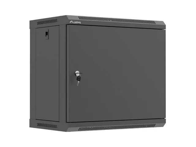 Lanberg szafa instalacyjna wisząca 19 9U 540x350 drzwi pełen metal czarna (flat pack)