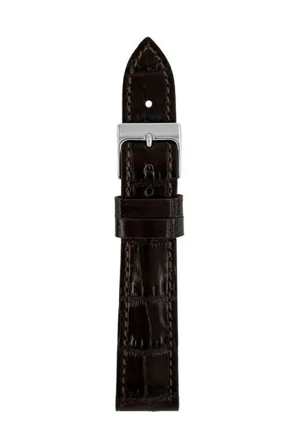 Pasek skórzany Zeppelin ciemnobrązowy 18 mm