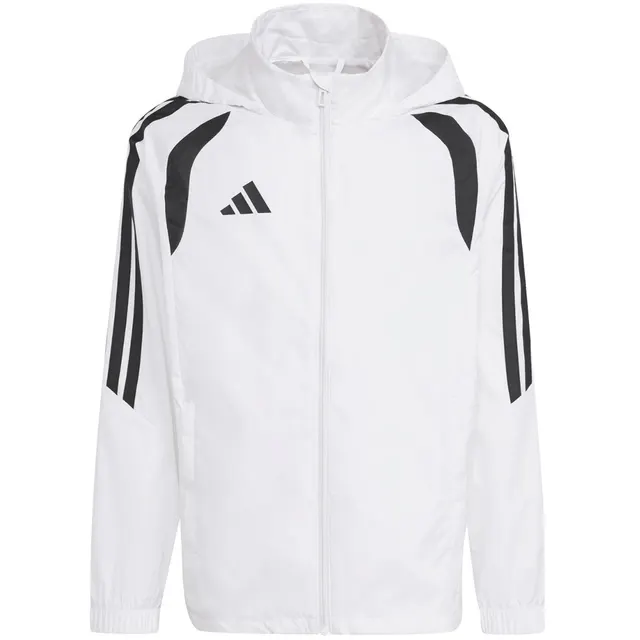 Kurtka dla dzieci adidas Tiro 26 League Windbreaker biała JY9722 164cm