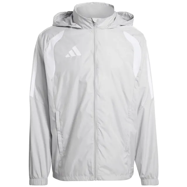 Kurtka dla dzieci adidas Tiro 26 League Windbreaker szara KT2426 164cm