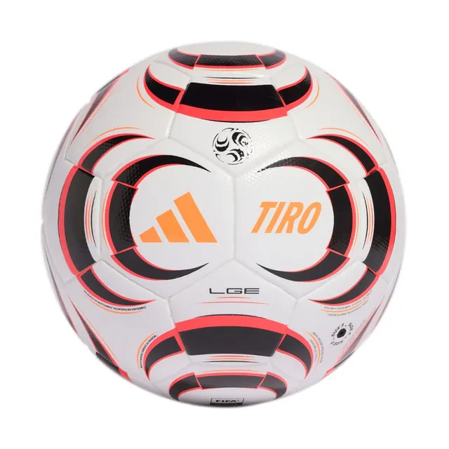 Piłka nożna adidas Tiro League biało-czarno-pomarańczowa KA5263 5