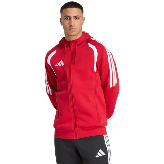 Bluza męska adidas Tiro 26 League Sweat Full Zip Hoodie czerwona KF9106 L