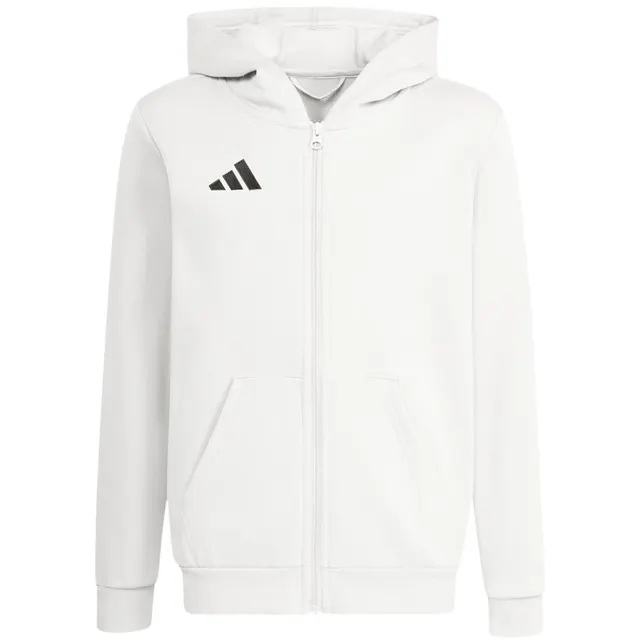 Bluza dla dzieci adidas Entrada 26 Full Zip Hoodie biała KH1783 116cm