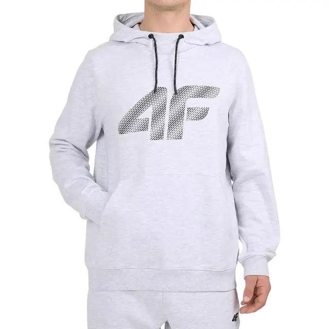 Bluza męska 4F M2548 chłodny jasny szary melanż 4FWMM00TSWSM2548 27M M