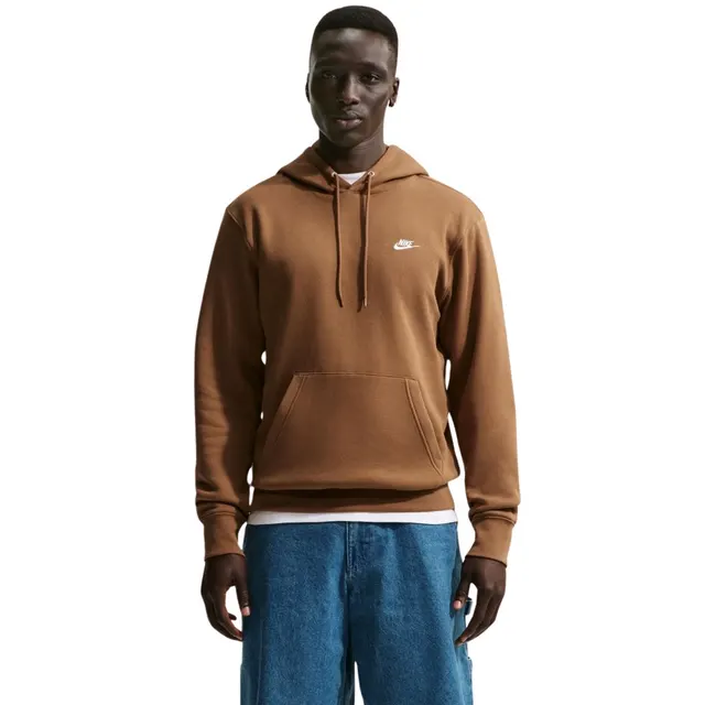 Bluza męska Nike Club BB brązowa FN3859 270 2XL