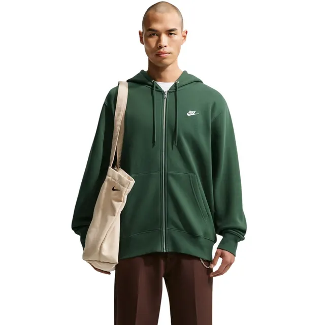 Bluza męska Nike Club BB FZ Hoodie zielona FN3861 323 S