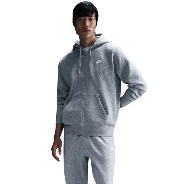 Bluza męska Nike Club BB FZ Hoodie szara FN3861 063 2XL