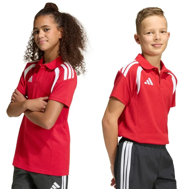 Koszulka dla dzieci adidas Tiro 26 League Polo czerwona KF3408 140cm