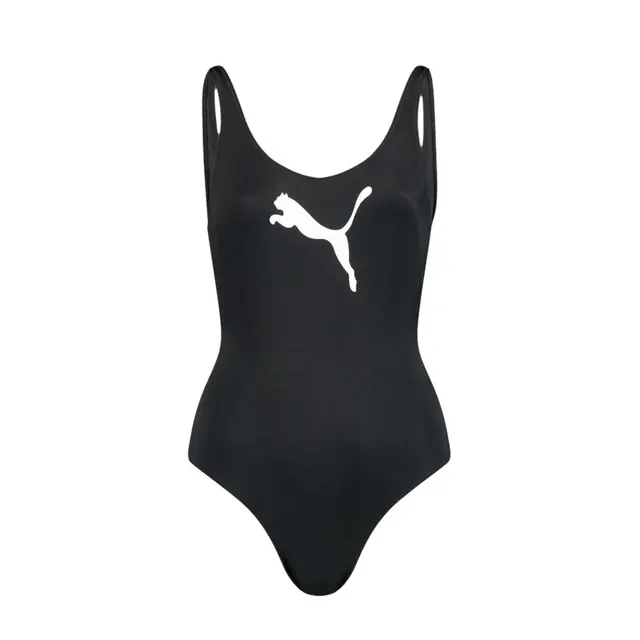 Kostium kąpielowy damski Puma Swim Women Swimsuit 1P czarny 907685 06 M