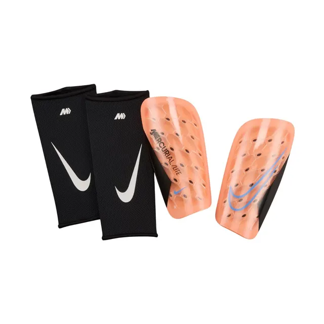 Ochraniacze piłkarskie Nike Mercurial Lite pomarańczowe DN3611 852 M