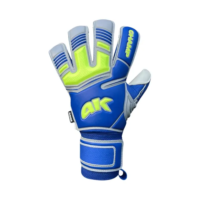 Rękawice bramkarskie 4Keepers Champ VII HB Junior niebiesko-zielone fluo 4