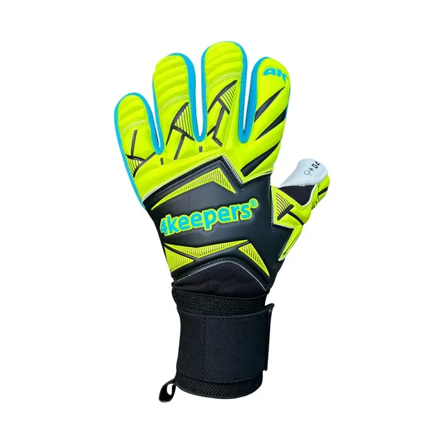 Rękawice bramkarskie 4Keepers Force V5 25 Wave NC czarno-zielone fluo 9 5