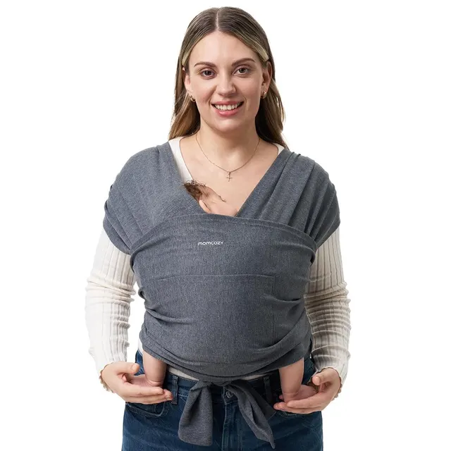 Momcozy Baby Wrap Carrier Ciemno-szary, Nosidełko
