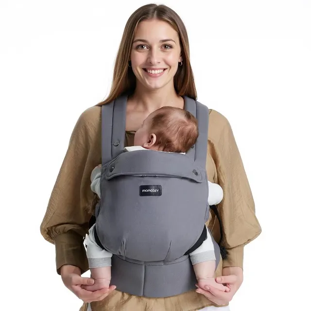 Momcozy BC001, Nosidełko dla niemowląt i dzieci, Kolor szary (BC001-GR00NB-B)