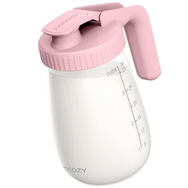 Momcozy GP01 Różowy, Pojemnik do przechowywania mleka matki 950ml