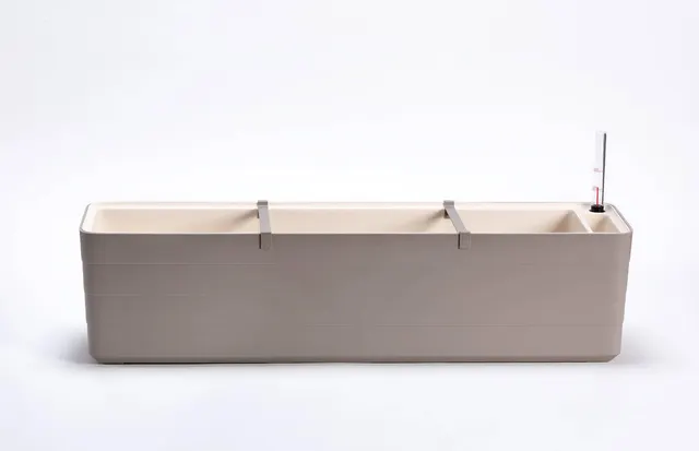 URBALIVE BERBERIS Donica samonawadniająca prostokątna 80 x 20 cm jasnoszary
