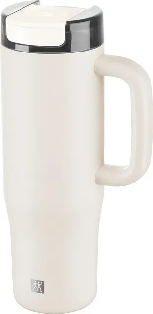 ZWILLING THERMO PLUS Kubek termiczny ze słomką - 900 ml kremowy