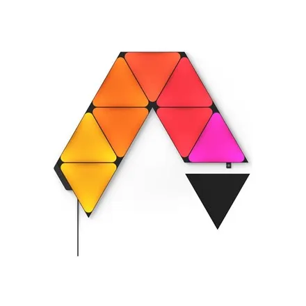 Nanoleaf, Shapes Black Triangles Starter Kit (9 panels), 42 W, WiFi