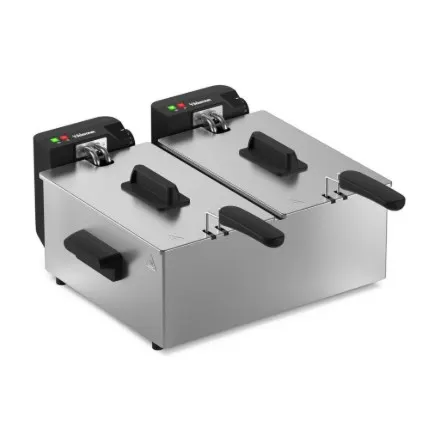 Tristar Double deep fryer, FR-9342, Power 3600 W, Capacity 6 L, Silver