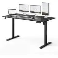 SENSE7 NOJO LIGHT Biurko robocze czarne / elektrycznie regulowana wysokość / 140 x 70 cm / nośność 70 kg