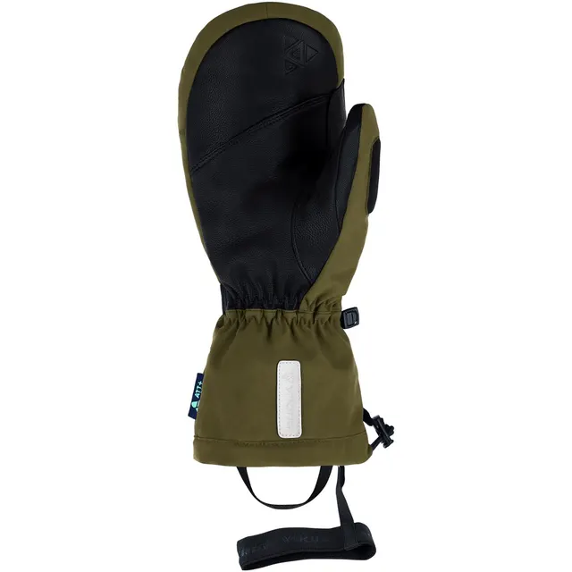 Rękawice freeride'owe dla dorosłych VIKING Norvik Pro Mitten khaki z białą skórą 9