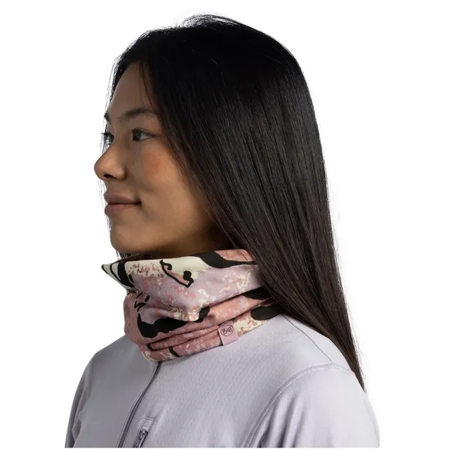 Bandana BUFF MERINO HEAVYWEIGHT DIGITAL PRINTS HALLY LILAC ICE one size