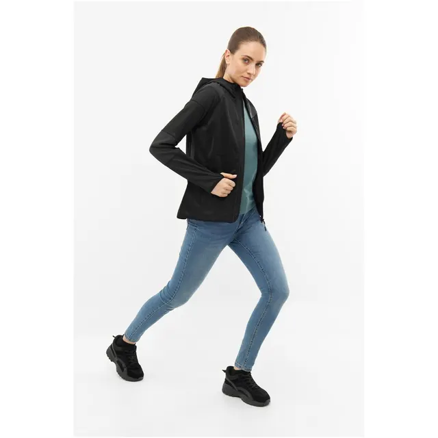 Bluza damska VIKING Yosemite Hoodie Lady rozpinana z kapturem czarna XXL