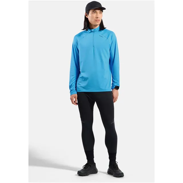 Bluza z półgolfem męska Odlo ESSENTIAL CERAMIWARM Mid layer 1/2 zip niebieska L