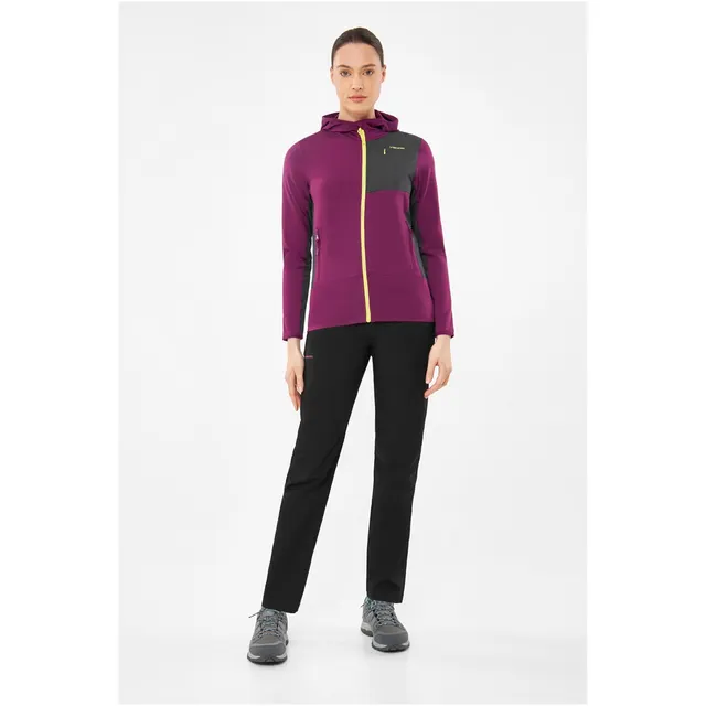 Bluza damska VIKING Tacoma Hoodie Lady rozpinana z kapturem fioletowa S