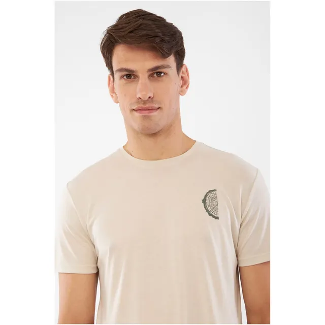 T-shirt męski VIKING Rune Man beżowy XXL