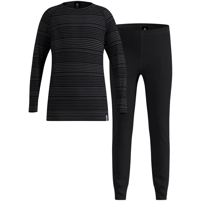 Komplet bielizny termoaktywnej dziecięcej Odlo ACTIVE WARM SET Set long czarny 104