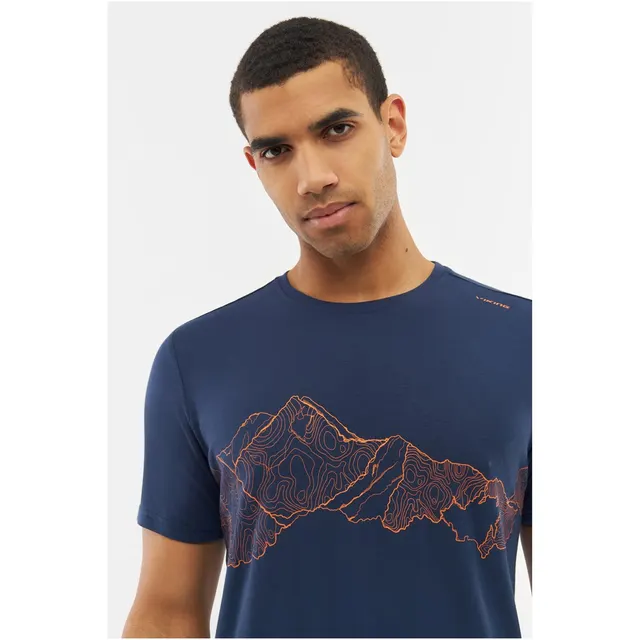 T-shirt męski VIKING Lenta Bamboo Light Man niebieski XXL, niebieski, rozmiar XXL