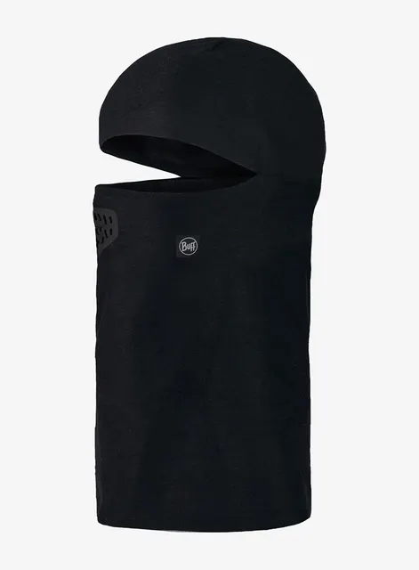 Kominiarka dziecięca BUFF THERMONET® HINGED BALACLAVA SOLID BLACK one size