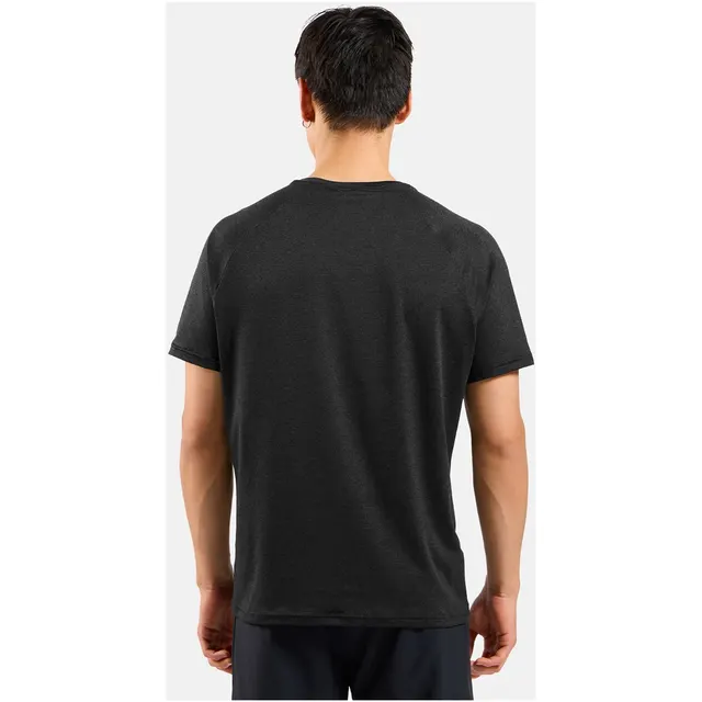 Koszulka z krótkim rękawem męska Odlo T-shirt crew neck s/s ESSENTIAL 365 czarna L