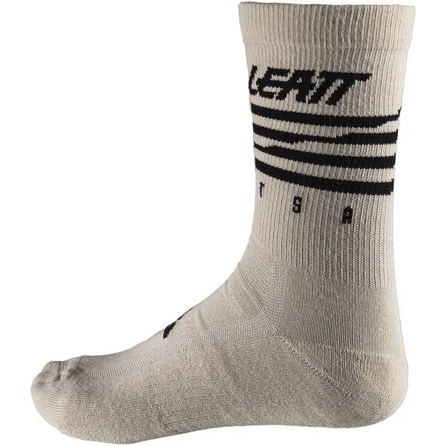 Skarpety rowerowe LEATT Socks MTB S/M, kremowobiałe, rozmiar S/M