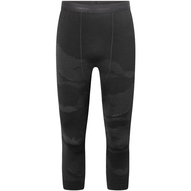 Bielizna męska VIKING Gasher Man Set 3/4 Merino czarna XXXL