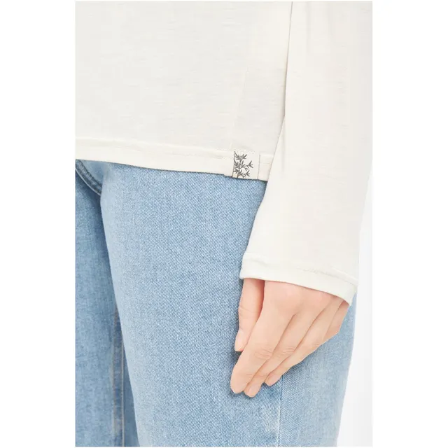Longsleeve damski VIKING Canby Lady Bamboo z kapturem beżowy XS