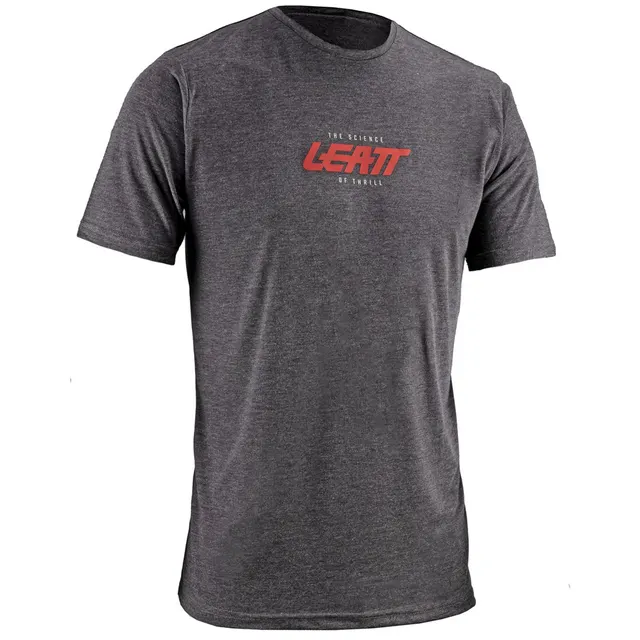 Koszulka LEATT T-Shirt Tech L, czarny z nadrukiem, rozmiar L