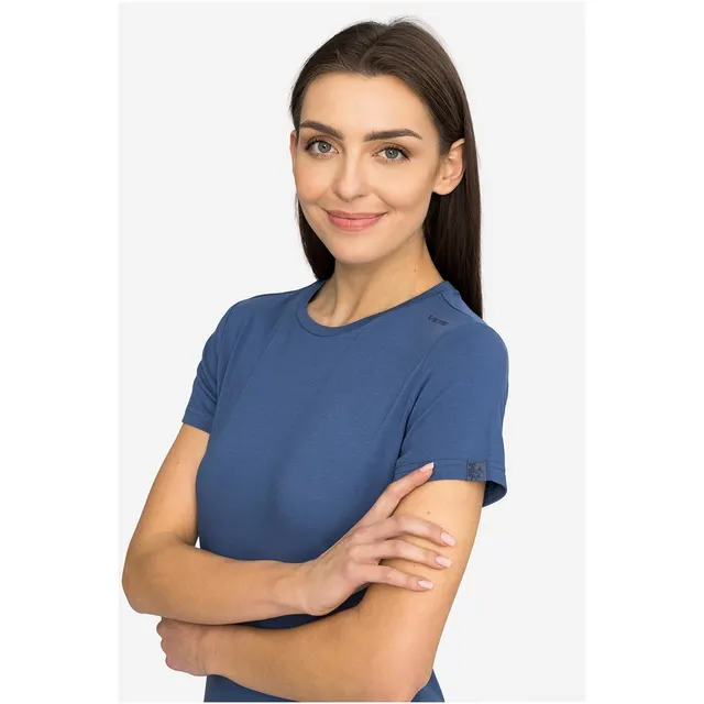 T-shirt damski VIKING Lenta Bamboo Light Lady granatowy XS, granatowy, rozmiar XS