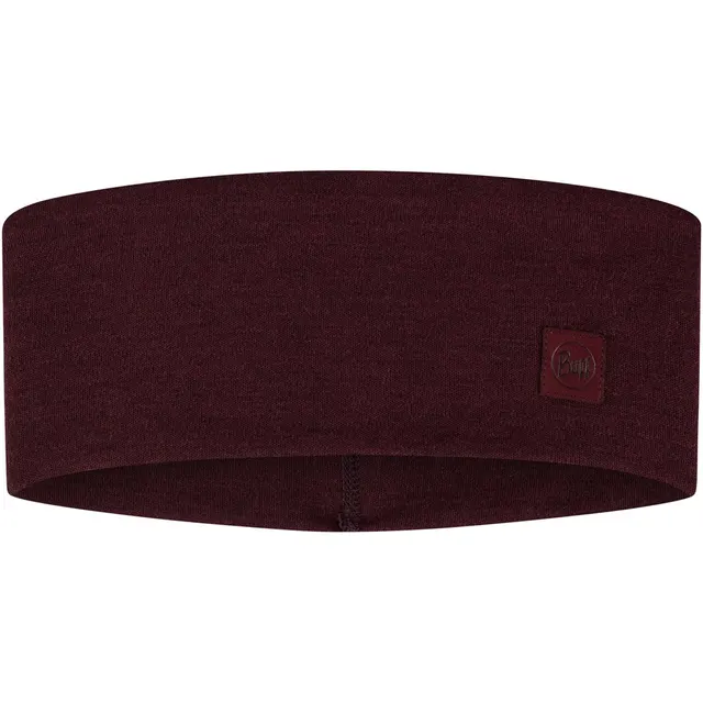 Opaska BUFF MERINO WIDE HEADBAND SOLID GARNET one size