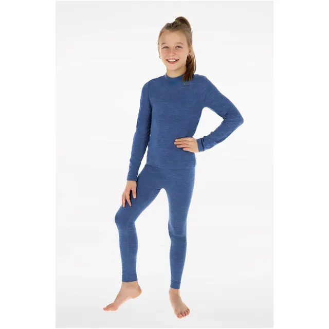 Bielizna dziecięca VIKING Flam Kids Set Merino niebieska 116/128