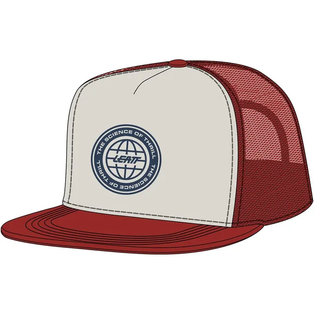 Czapka z daszkiem LEATT Cap Trucker one size, czerwona (Chili Red)