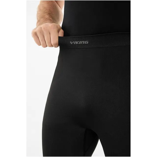 Bielizna męska VIKING Eiger 2.0 Pants 3/4 Bamboo czarno-szara XXL