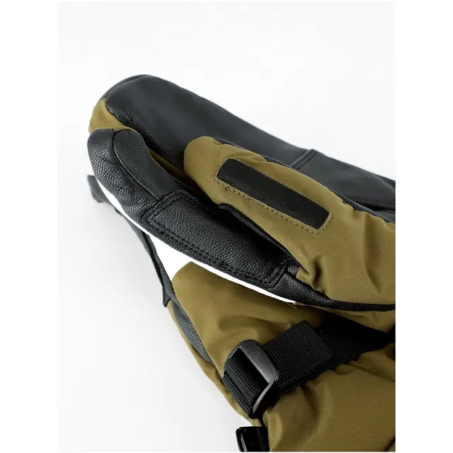 Rękawice freeride'owe dla dorosłych VIKING Norvik Pro Lobster khaki z białą skórą 10