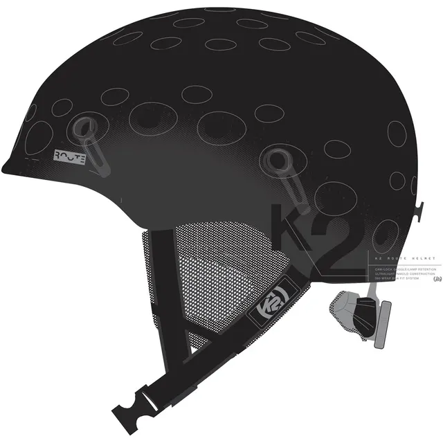 Kask męski K2 ROUTE black 51-55